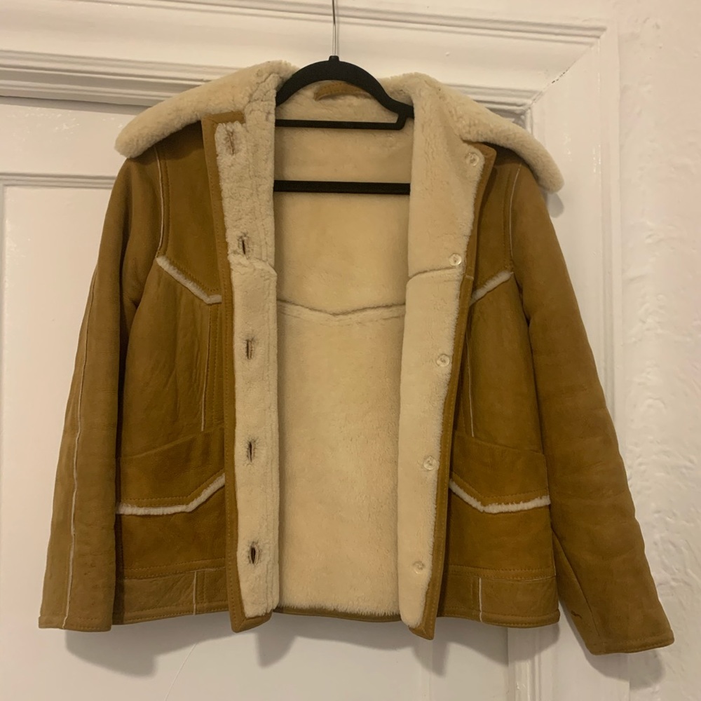 But she Dead-stock Shearling Suede Jacket